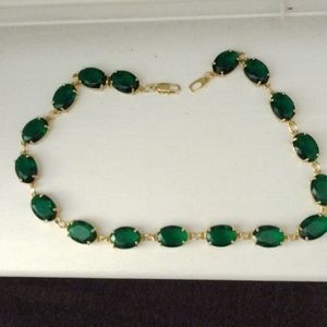 Beautiful emerald necklace